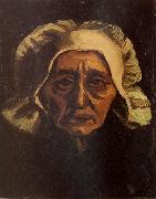 Head of an old Peasant Woman with White Cap (nn04), Vincent Van Gogh